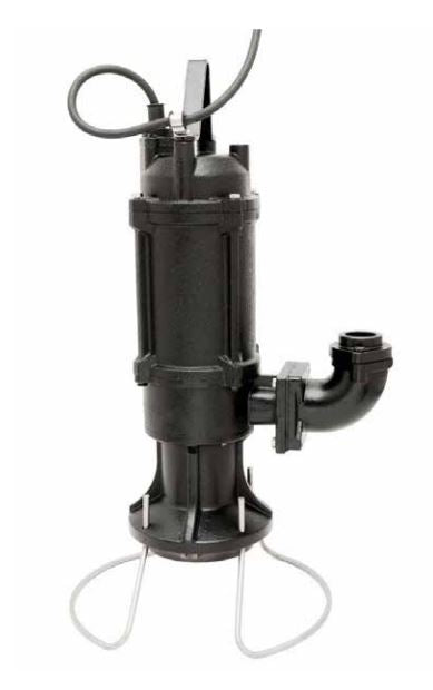 TREVOLI GS-15 - Cast Iron Submersible Cutter/Macerator Pressure Sewage Pump - 1.5 HP