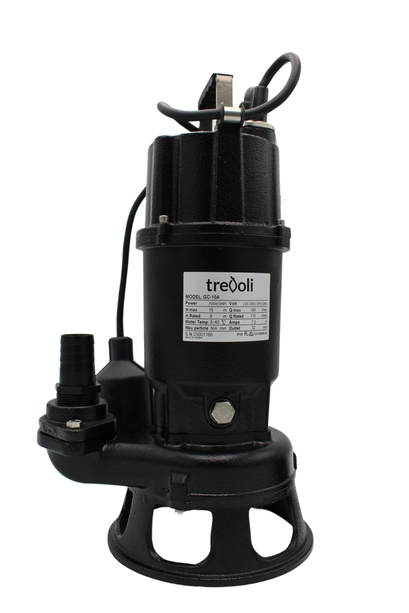 TREVOLI GC-10A Grinder Submersible Sewage Pump