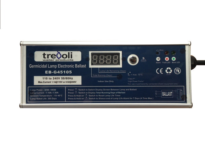 TREVOLI - Ultraviolet (UV) Domestic Water Sterilizer - 48 watt