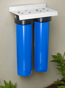 TREVOLI - Big Blue Jumbo Water Filtration-Filter Housing Twin Set- 20"