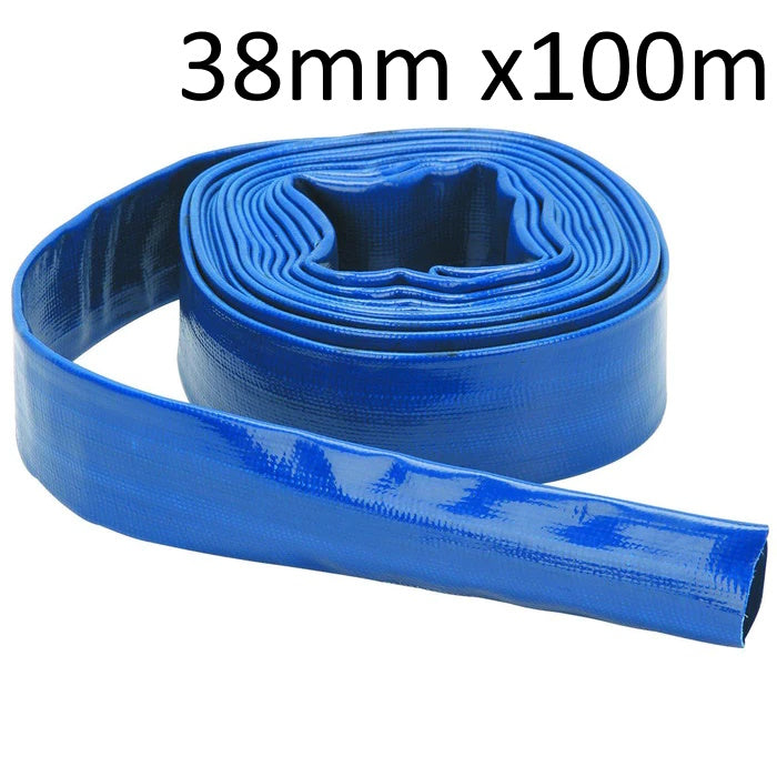 4 Bar Lay Flat Delivery Hose 38mm (1½  inch) 100 metre roll complete