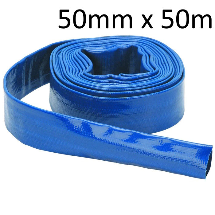 4 Bar Lay Flat Delivery Hose 50mm (2 inch) 50 metre roll complete