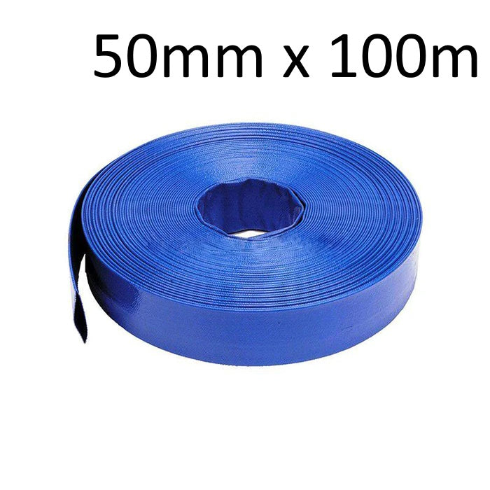 4 Bar Lay Flat Delivery Hose 50mm (2 inch) 100 metre roll complete