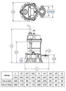 TREVOLI KA-2.4 Drainage Pump-400w